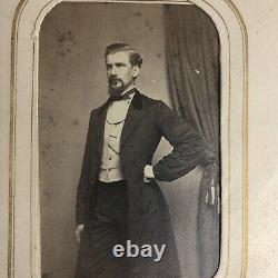 Antique CIVIL WAR ERA 1860s PHOTO ALBUM CDV Photos Photographs (54)