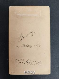 Antique CIVIL WAR SOLDIER PHOTO ny CHARLES HARTLEY cdv