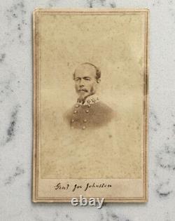 Antique CIVIL War CDV Photograph Confederate General Joseph E. Johnston Anthony