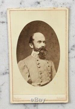 Antique CIVIL War CDV Photograph Confederate General Richard Ewell Csa Bendann