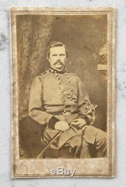Antique CIVIL War CDV Photograph Confederate General Simon Bolivar Buckner Csa