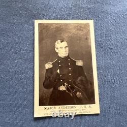 Antique CIVIL War CDV Photograph Union Major Robert Anderson Fort Sumter Anthony
