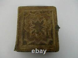 Antique CIVIL War Era 96 Miniature Tintype Photographs Photo Album