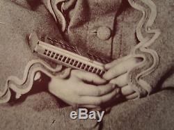 Antique CIVIL War Era American Harmonica Artistic Musuem Quality Tintype Photo