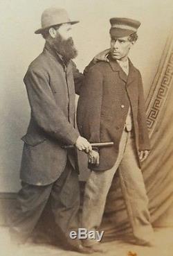 Antique CIVIL War Era Draft Dodger Or Fugitive Slave Act Brooklyn Ny CDV Photo