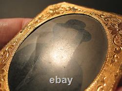 Antique CIVIL War Or Reconstruction Era Desperado Looking Beard Tintype Photo