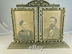 Antique CIVIL War Soldier Photo With Medals & Gar Ribbons
