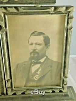 Antique CIVIL War Soldier Photo With Medals & Gar Ribbons