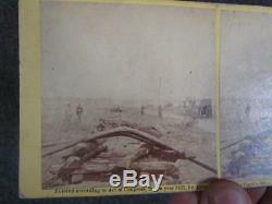 Antique CIVIL War Stereoview Photo Card, Incidents Of War # 174, 1862 Railroad