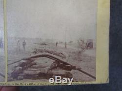 Antique CIVIL War Stereoview Photo Card, Incidents Of War # 174, 1862 Railroad
