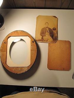 Antique CIVIL War Union Soldier Buttons Kepi #3 Large Rare Photo Last Found Ma