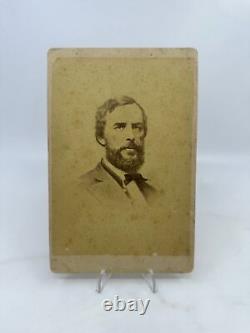 Antique Cabinet Card Photo Civil War General Rufus King IRON BRIGADE signed Capt