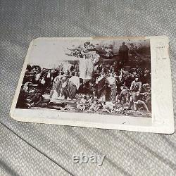 Antique Cabinet Card Photo Genius of America by Adolphe Yvon Civil war Commem
