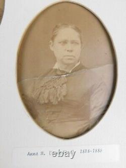 Antique Civil War 1800s Family 7 Photo Lot Daguerreotype Tintype Cases HOT LOT