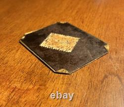 Antique Civil War Ambrotype Photograph 1862 2c Stamp IRS Bank Check On Back