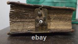 Antique Civil War CDV Photo Album Military Soldiers Novelty PIERCE Family 1860s