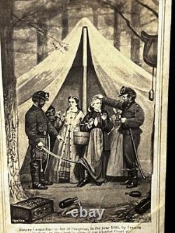 Antique Civil War Cdv Photo Jefferson Davis Caught Dressed As Woman Confederate