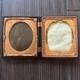 Antique Civil War Daguerreotype Photo Young Man Esteemed Suit Tie With Case