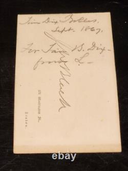 Antique Civil War Dated Identified CDV Photo Card Young Military Army Officer