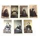 Antique Civil War Era Cdv Woman Mourning Dress Jewelry Photograph Lot Of 7
