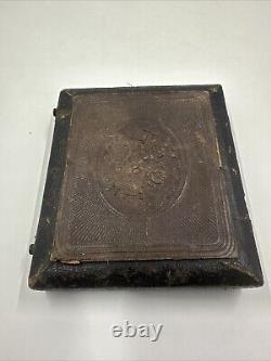 Antique Civil War Era Daguerreotype Photograph Beautiful Woman Mourning Case