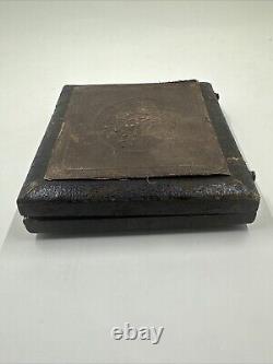Antique Civil War Era Daguerreotype Photograph Beautiful Woman Mourning Case