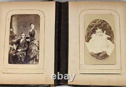 Antique Civil War Era Family Portrait 38 CDV Tintype Photo Picture Album OC23