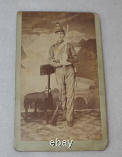 Antique Civil War Era Original Photo Young Soldier Rifle Possibly From Florida