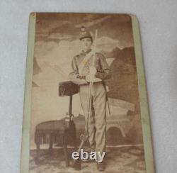 Antique Civil War Era Original Photo Young Soldier Rifle Possibly From Florida