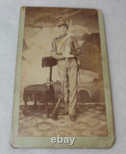 Antique Civil War Era Original Photo Young Soldier Rifle Possibly From Florida