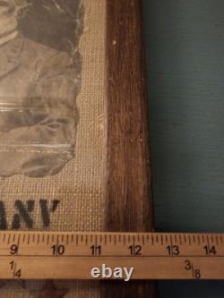 Antique Civil War Era Photo Print Robert E Lee & Flag Army Northern Virginia
