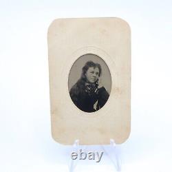 Antique Civil War Era Tintype Photo Very Beautiful Young Woman Syracuse NY