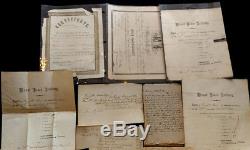 Antique Civil War Lot Diary CDV photos Certificates Tin types Geneaology Mears F