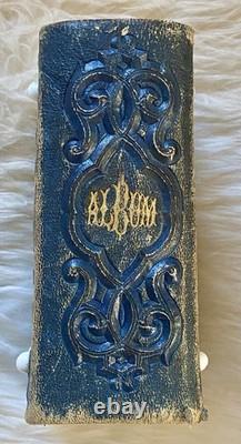 Antique Civil War Miniature Tin Types & CDV's Photo Album / 37 Photos