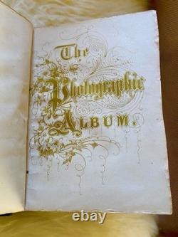 Antique Civil War Miniature Tin Types & CDV's Photo Album / 37 Photos