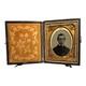 Antique Civil War Officer Ambrotype Photograph With Cannons & Drums
