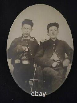 Antique Civil War Photo With Asian American