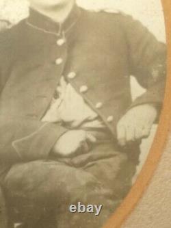 Antique Civil War Photo With Asian American