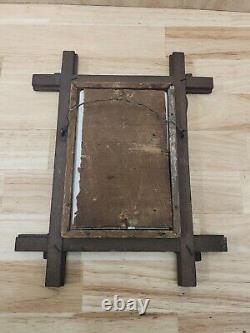 Antique Civil War Soldier Photograph W Weapons Framed ORIGINAL Indian Wars Big