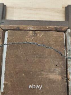 Antique Civil War Soldier Photograph W Weapons Framed ORIGINAL Indian Wars Big