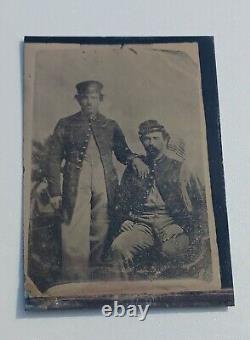 Antique Civil War Soldiers Tintype Photo