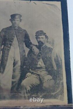 Antique Civil War Soldiers Tintype Photo