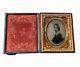 Antique Civil War The Union Now And Forever Ambrotype Rare Beautiful Woman