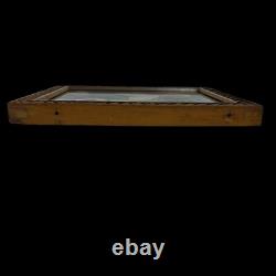 Antique Civil War Tintype Playing Cards Poker Chips Gambling Framed Wall Decor