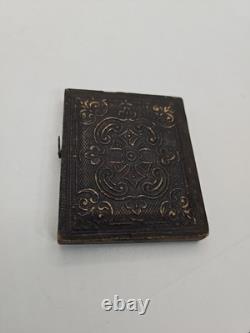Antique Civil War Union Soldier Daguerreotype Photo Tin Identified