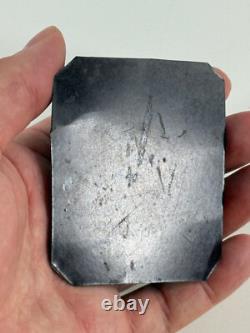 Antique Civil War Union Soldier in uniform Tent Camp tintype photo gold paint