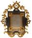 Antique Civil War Ww1 Brass Metal Picture Frame Hand Crafted Ornate Cut Work