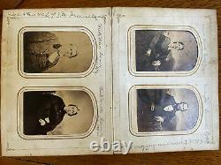 Antique Civil War era Photo Album With 54 CDVs Louisville, Ky- many identified