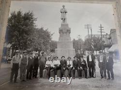 Antique Framed Photo Civil War Monument Pleasant Hill OH c. 1916