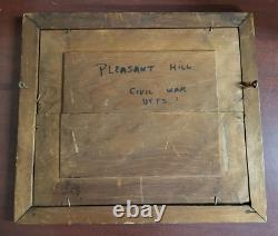 Antique Framed Photo Civil War Monument Pleasant Hill OH c. 1916